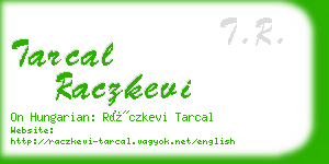 tarcal raczkevi business card